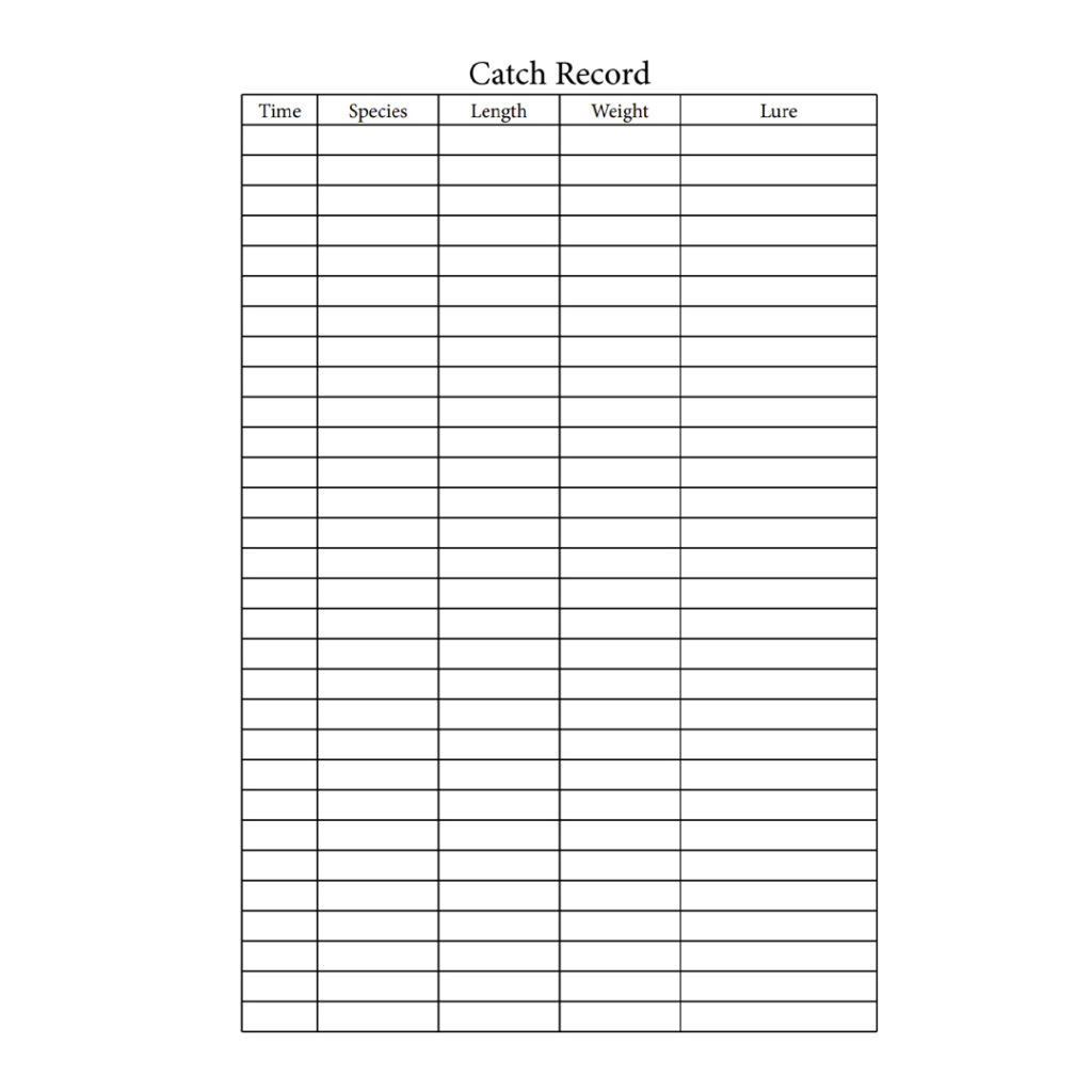 Bass fishing blank journal internal page 2