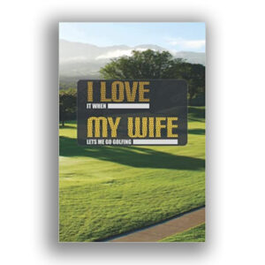 golf game journal for married men