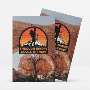 blank notebook for through hikers