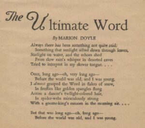 The Ultimate Word poem
